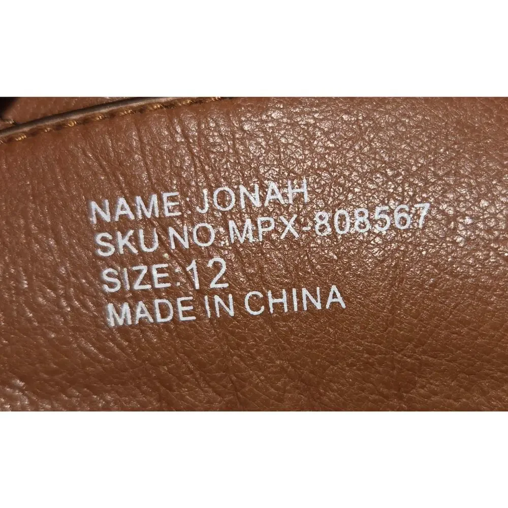 Polar Fox JONAH Mens 12 Brogue High-Top Wing-Tip Western Dress Boots